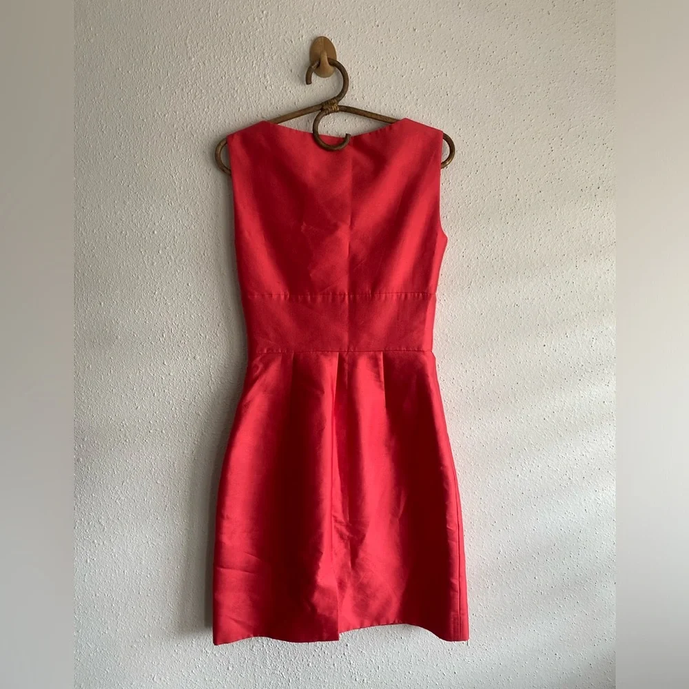Kate Spade Mina Silk Blend Sheath Dress in Watermelon - Picture 4 of 8